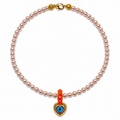 Collar Perlas con pieza corazón